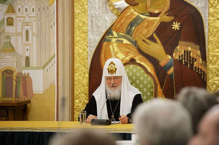 Выступление Святейшего Патриарха Кирилла на заседании Президиума Общества русской словесности