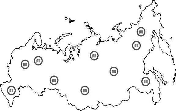 Появилась карта независимых книжных магазинов России